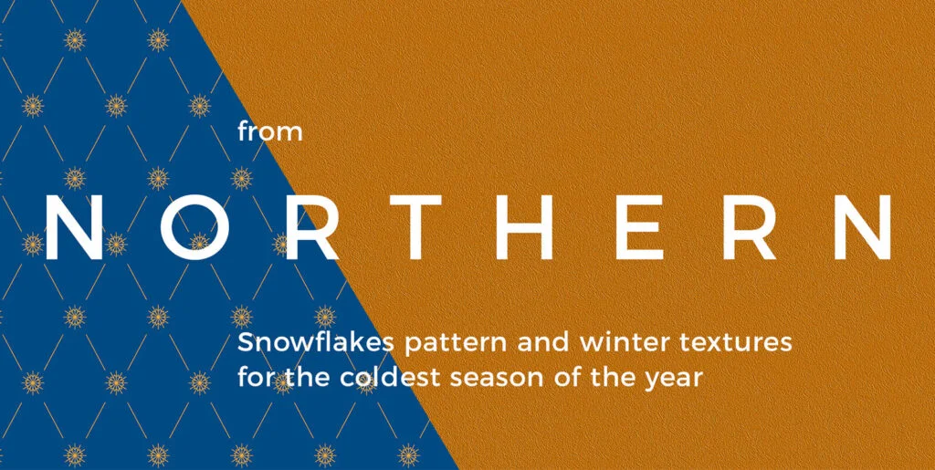 Northern Textures and Snowflakes Graphics - Image 1