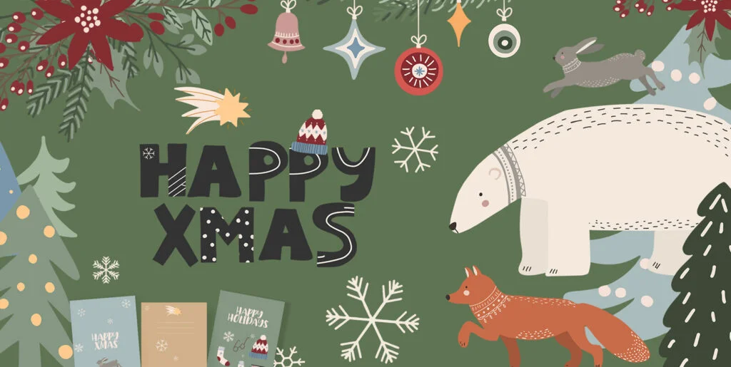 HAPPY XMAS Art Set Graphics - Image 2