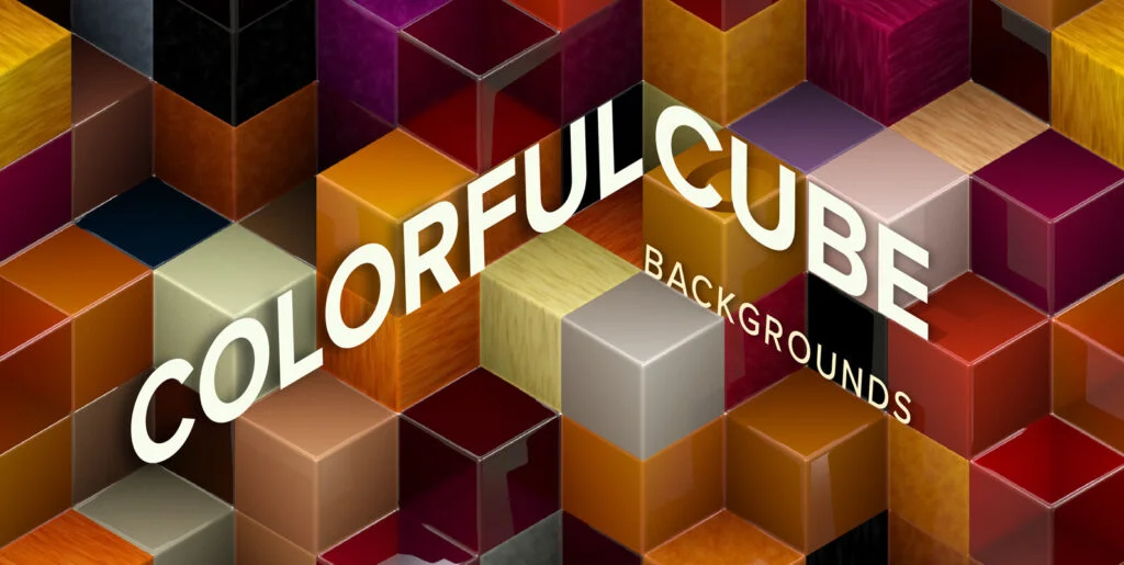 Colorful Cube Backgrounds Graphics - Image 2