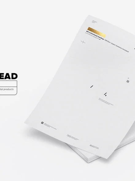 A4 Letterhead Flyer Poster Mockup Graphics - Image 6