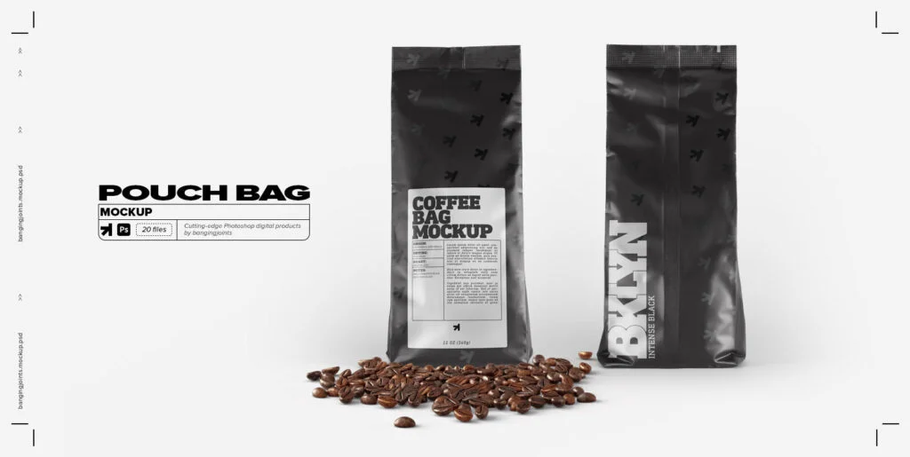 Coffee Bag Packaging Mockup Graphics - Image 1