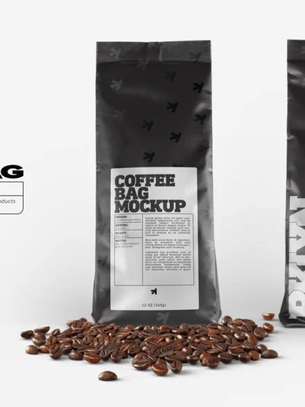 Coffee Bag Packaging Mockup Graphics - Image 8