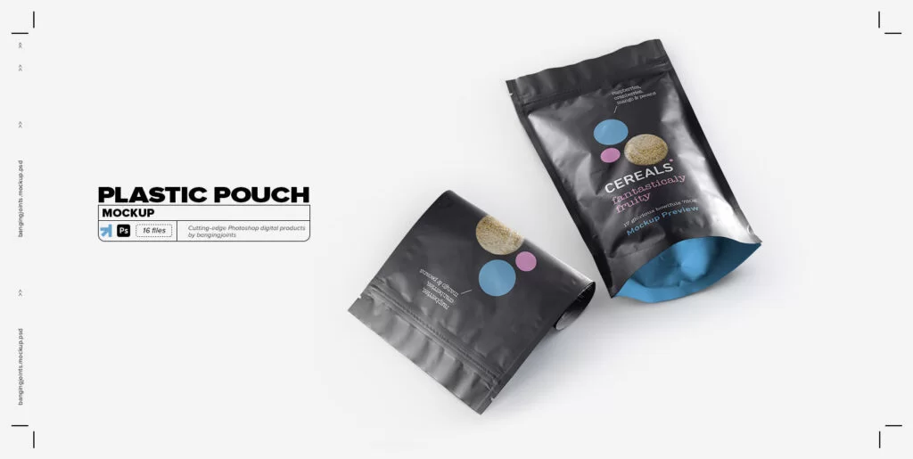 Plastic Pouch Bag Mockup Graphics - Image 2