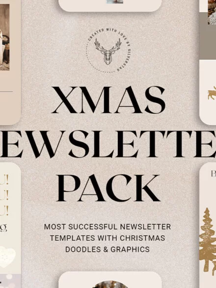 Christmas Newsletter Templates Pack Graphics - Image 2