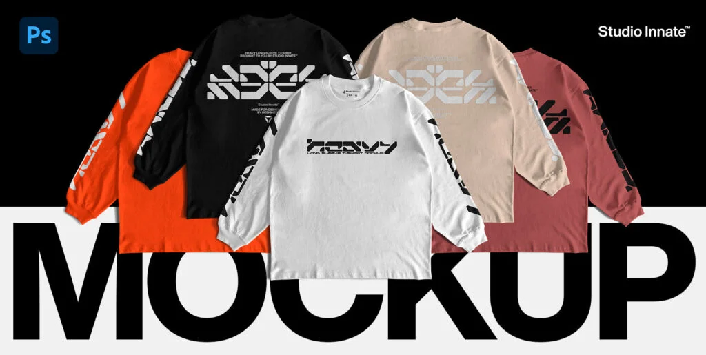 Premium Long-Sleeved Mockup Graphics - Image 2