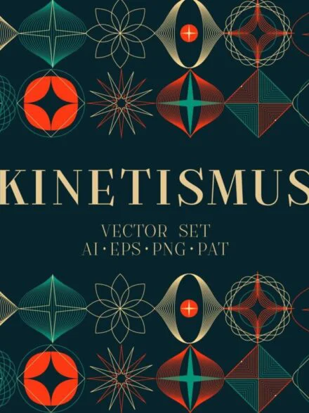 Kinetismus – vector set Graphics - Image 2