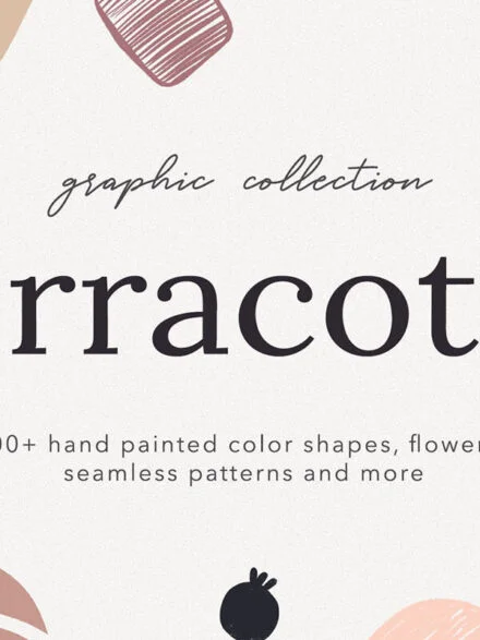 Abstract Shapes Print Graphics Terracotta Graphics - Image 8