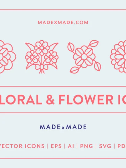 Floral Line Icons Graphics - Image 11