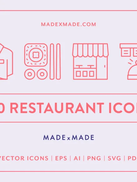 Restaurant Line Icons Graphics - Image 12