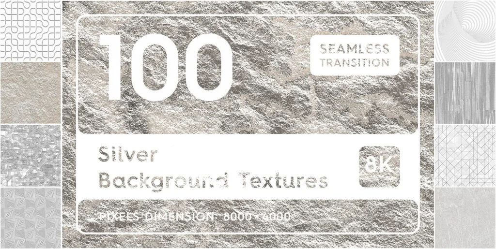 100 Silver Background Textures Graphics - Image 2