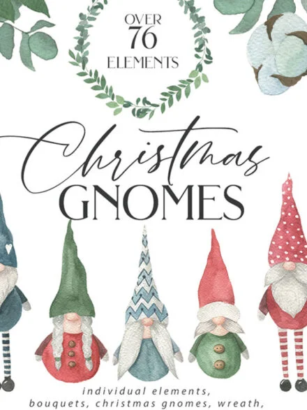 Christmas Gnomes Art Set Graphics - Image 10