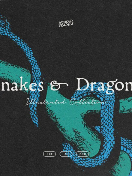 Snakes & Dragons Graphics - Image 5