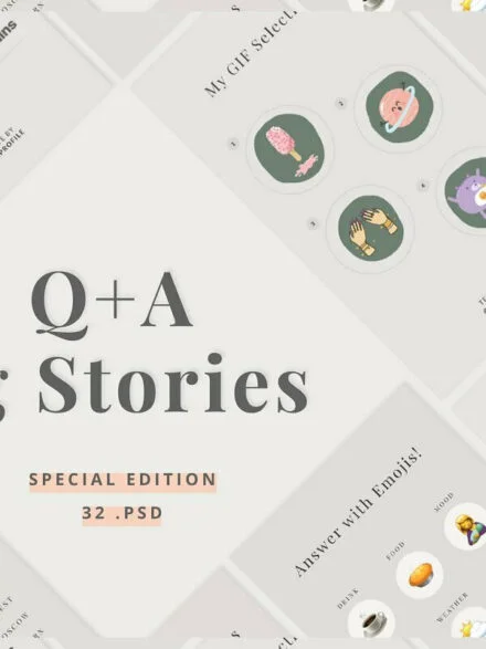 Q+A Stories Templates Graphics - Image 2