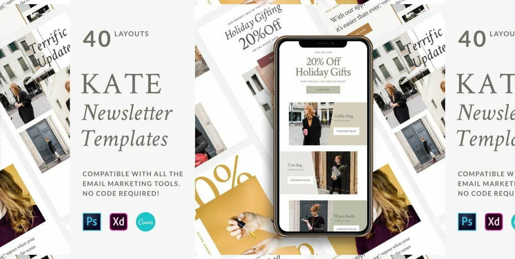 Kate Newsletter Templates Graphics - Image 1