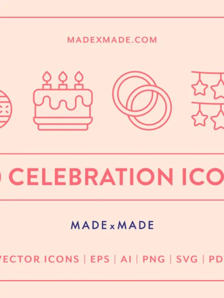 Celebration Line Icons Graphics - Image 5