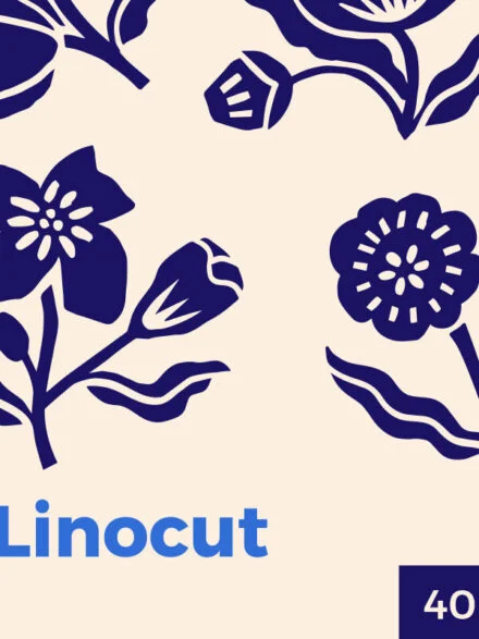 Botanical Linocut Vector Set V2 Graphics - Image 2
