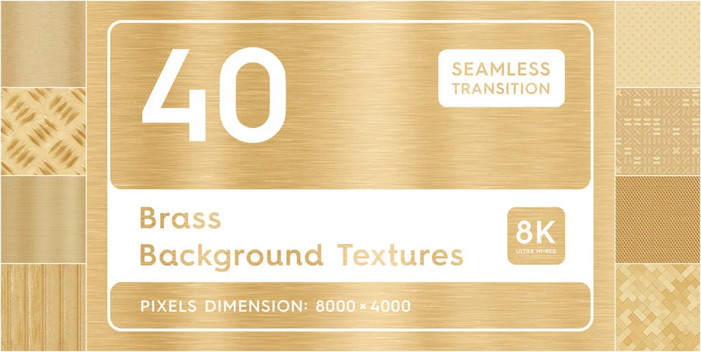 40 Brass Background Textures Graphics - Image 1