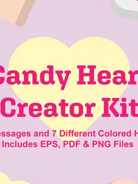 Candy Heart Creator Kit Graphics - Image 1