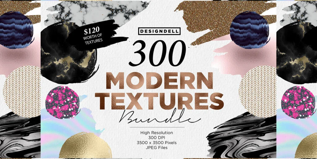 300 Modern Textures Bundle Graphics - Image 1