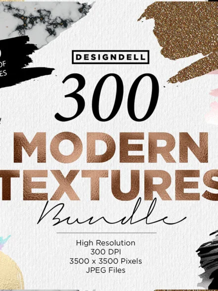 300 Modern Textures Bundle Graphics - Image 1