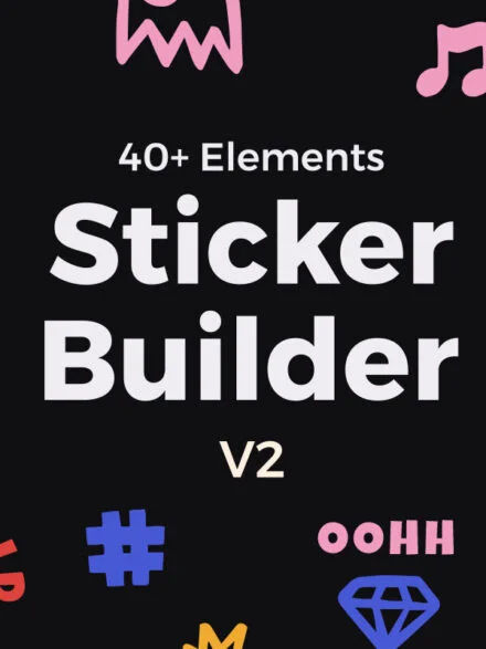 Sticker Builder Vector Set V2 Graphics - Image 3