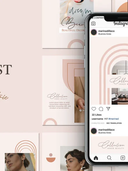 120 Instagram Post & 110 Abstract Geometric Style Graphics - Image 11