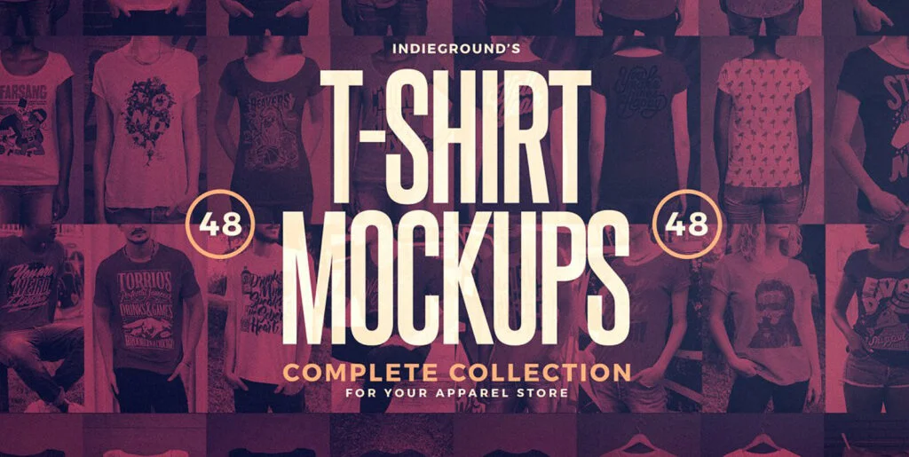 T-Shirt Mockups Bundle Graphics - Image 1
