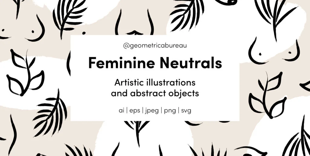Feminine Neutrals Graphics - Image 1