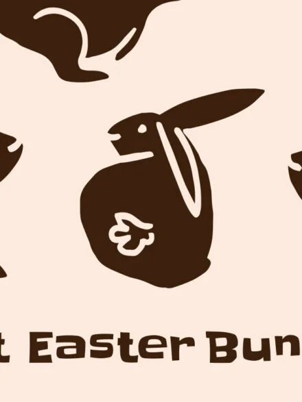 Abstract Easter Bunnies Graphics - Image 1
