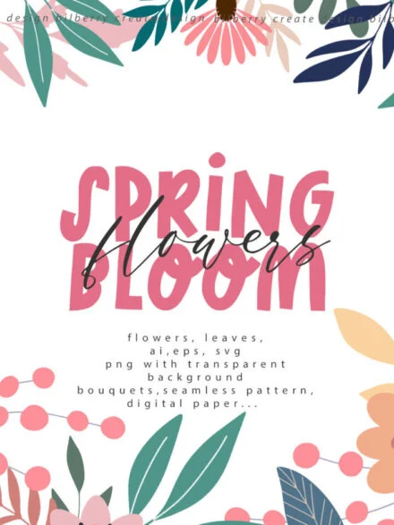 Spring Bloom Flowers Graphics - Image 12