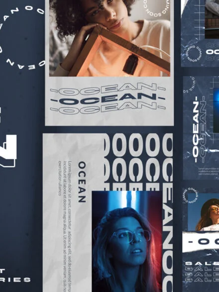 OCEAN Instagram Template Graphics - Image 7