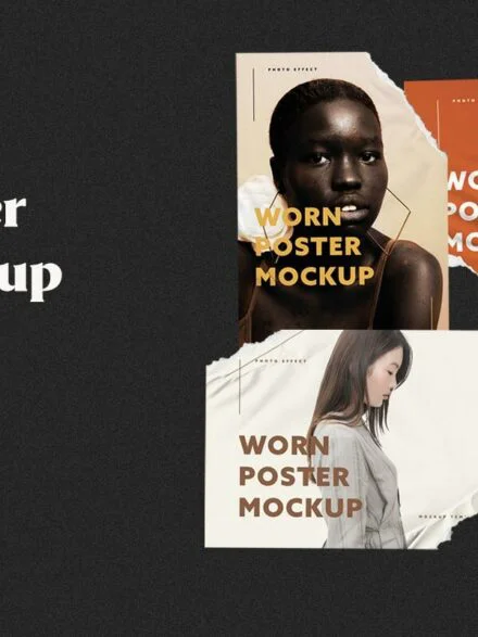 Ripped Paper Poster Mockup Set Graphics - Image 9