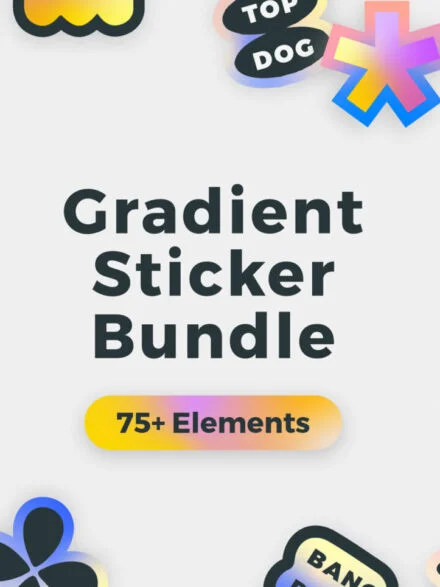 Gradient Sticker Bundle Graphics - Image 5