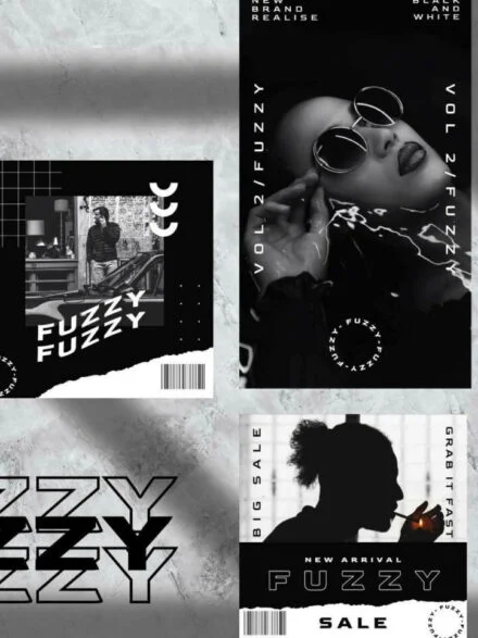 Fuzzy Instagram Template Graphics - Image 8