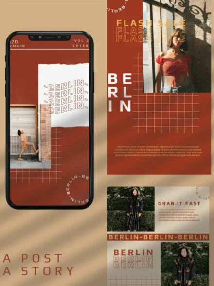Berlin Instagram Template Graphics - Image 5