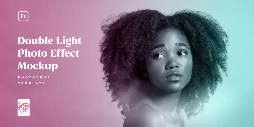 Duotone Photo Effect Mockup Graphics - Image 1