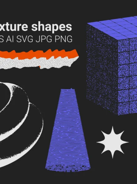 90 Vector Texture Shapes Graphics - Image 11