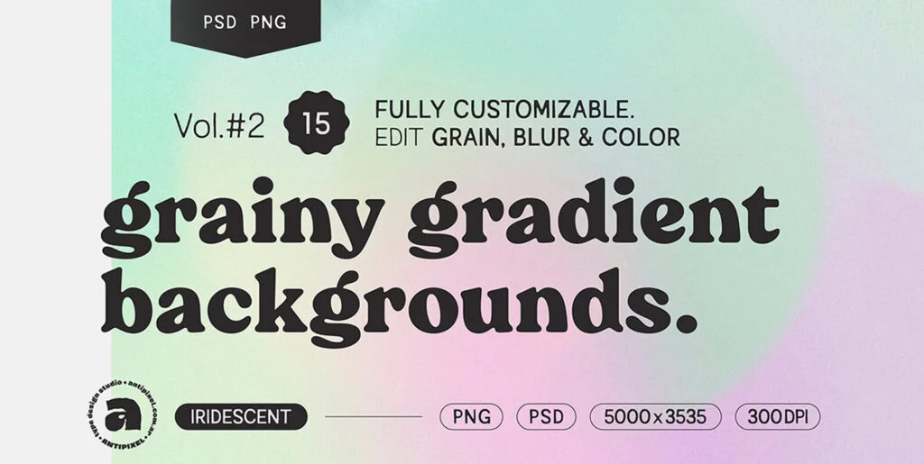 Grainy Gradient Backgrounds #2 Graphics - Image 1