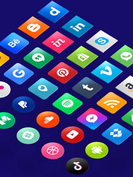 Social Media Icons Bundle Graphics - Image 1