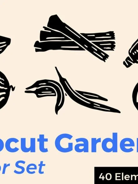 Linocut Garden Bundle Graphics - Image 4