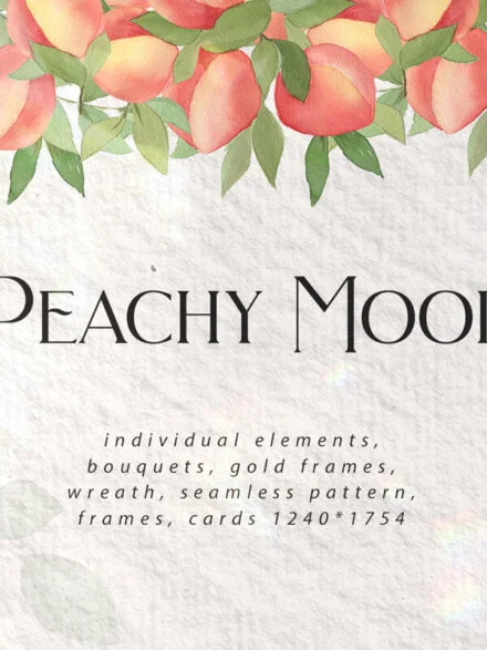 Peachy Mood Collection Graphics - Image 6