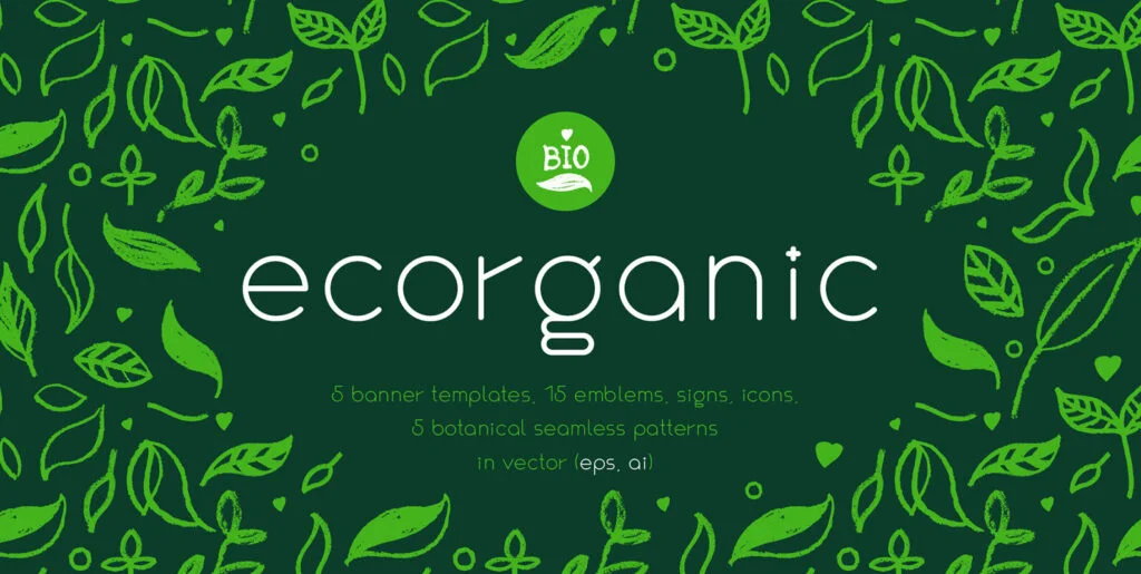 Ecorganic – Organic shapes & Ecology concept Graphics - Image 2