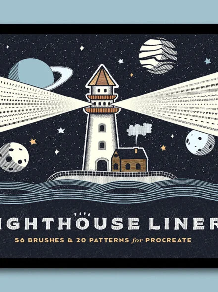 Lighthouse Liner Procreate Brushes Graphics - Image 11