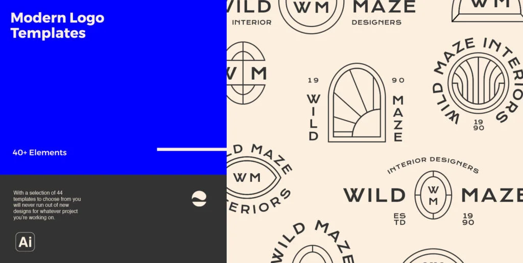 Modern Logo Templates Graphics - Image 2