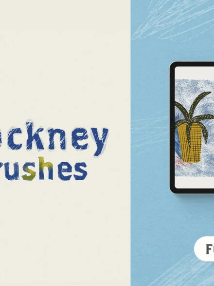 David Hockney Tribute Procreate Brushes Graphics - Image 12