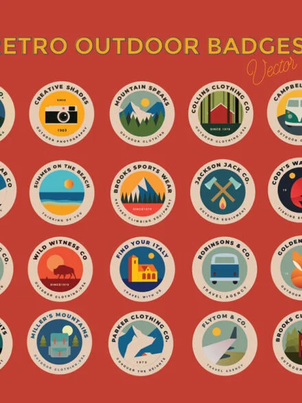 20 Outdoor Badges Graphics - Image 9