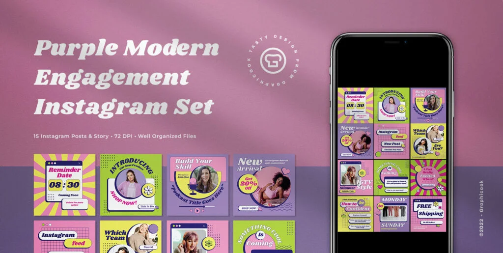 Ivory Modern Engagement Booster Instagram Pack Graphics - Image 2