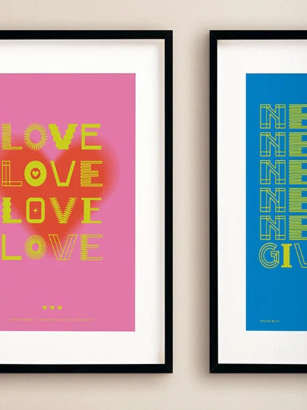 Typography Prints Posters Graphics - Image 2