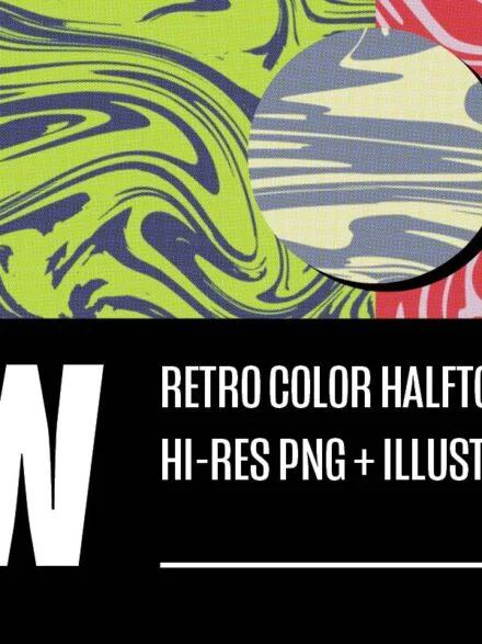 Flow Retro Color Halftones Graphics - Image 10