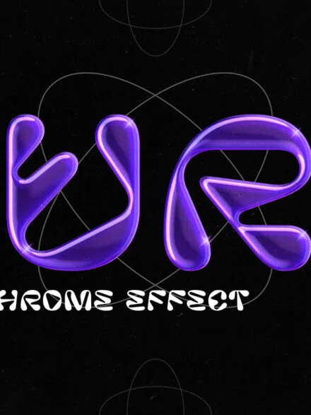 Purple Chrome Effect Bundle Graphics - Image 9